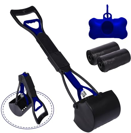 WVacFre 60cm Paletta per Cacca Cani con Manico Lungo,Pooper Scooper Cane,Raccogli Cacca Cane
