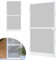 MAYTIIMO Zanzariera per porta con telaio per balcone e terrazza, 120 x 240 cm, protezione dagli insetti per porta del balcone, zanzariera con rete in fibra di vetro, kit fai da te, colore: bianco