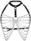 FUIPVGI Leder-Körperkette, Punk Leder Truhe Kette für Frauen und Mädchen, Nachtclub Halsband Körperzubehör Schmuck, Gothic Schwarz Leder Körperketten (PU)