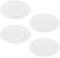 Set de 12 Platos de Porcelana Urban de 27cm LLano, Vajilla Redonda, Blanca, Apta para lavavajillas y microondas