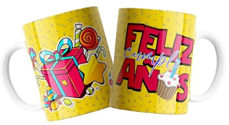 Shopi Zone Taza de cerámica, Feliz Cumpleaños, taza creativa, tazas únicas para momentos inolvidables