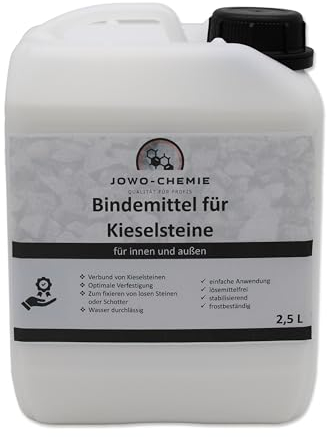 Liant pour gravier (2,5 l) - Liant pour galets / paillis de toutes sortes - Chemin de pierre à solidifier et à fixer (2,5 l)