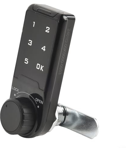 Zilimontt Serratura elettronica intelligente con password, blocco digitale touch screen con impronte digitali, tastiera elettronica con password per casa, camera da letto, hotel (30 mm)