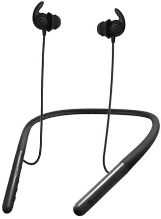 Hmusic HS88 Bluetooth Sleep Earphones for Side Sleepers, Flat/Thin Noise-blocking Sleep Earbuds, Soft & Comfortable Wireless Neckband Headphones for Sleeping Yoga Workout Travel Relax (Black)