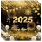 Servietten Silvester, Silvester Deko, 20 Stück Silvester Servietten Happy New Year Servietten in Schwarz Gold Können für die Deko Silvester Party 2025 Tisch (Silvester Deko)
