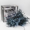 Luccika, Luci a Grappolo Cluster Bianco Ghiaccio, 10 Metri, 500 LED da Ø 3mm, Catena Luminosa per Albero di Natale, 4 Effetti di Luce, Telecomando, Timer, Cavo Verde IP44, Uso Interno/Esterno