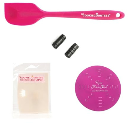 Cookie Countess Cookie Stenciling Essentials: Tools for Stenciling a Cookie with Royal Icing