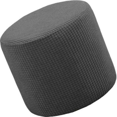 MCNDSI Hussen Runde Fußstütze Stretch Material Hocker Covers, ottomane bezug, Hohe Spandex Schutzhülle Waschbar(F3,45x45cm)