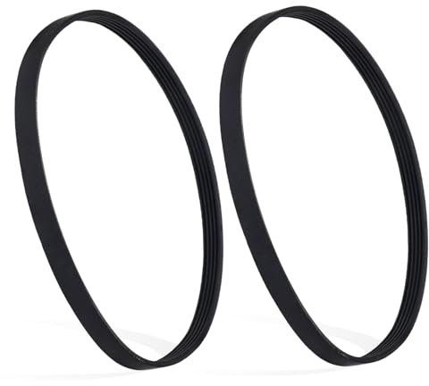 Gosknor 2pcs Washer Drive Belt Replacement for GE & Hotpoint, Black WH01X27538 Washing Machine Belt Replacement Compatible with GE GTW465ASN1WW GTW465ASN3WW & Hotpoint HTW240ASK5WS HTW240ASK6WS