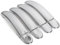 RORVECQ Türgriff Für VW T5 Transporter Für T&Ouran Für Caddy 2003-2015 Chrome AUSSENSEITE TÜRGRIFFABDECKUNGEN ZIERLEISTENSATZ FORMKAPPE(Silber)