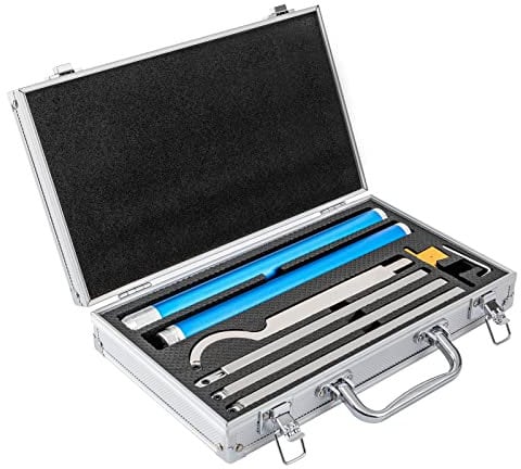 8 Pcs Wood Turning Tools Carbide Tipped Lathe Tools Rougher Turning Chisels Set 6 in 1 Tool Kit with Stainless Steel Spindle and Rotatable Cutting Edge