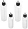 CTIRCHIU 4pcs Prime Squishy Bottle Squeeze Bottles Pointed Nozzle Hair Applicator for Oil Shampoo Beauty Treatment