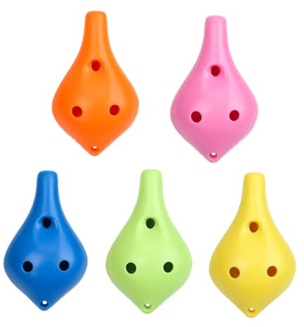 NOLITOY 5 Pièces Ocarinas Initiation Flûtes Ocarina Pratiques Portable Pour Débutants
