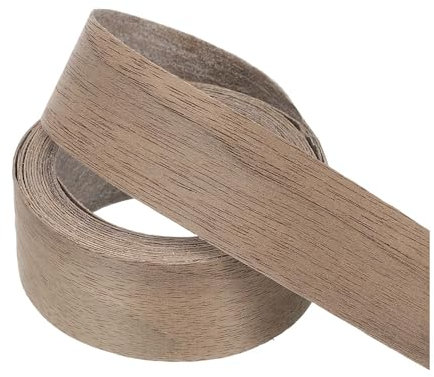 PATIKIL 25mm Black Walnut Edge Banding,3 Meters Wood Veneer Tape Pre-glued Flexible Plywood Edge Banding with Hot Melt Adhesive for Furniture Restoration(10 ft)