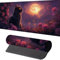 Gaming Mauspad Katze Mauspad XXL 1000 x 500 x 3 mm, XXL Mousepad Schwarz Mausmat Gaming Zubehör mit Anti Rutsch Basis Mouse Pad Wasserdicht und Langlebig für Maus und Tastatur, Home Decor J-M