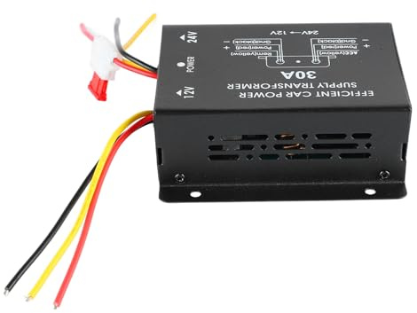 Yctze 30A DC 24V à DC 12V Tension de Tension d'onduleur Transformateur de Régulateur d'alimentation pour la Voiture, les Lumières LED, et Plus Encore