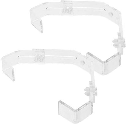Toyvian 2 Stück Befestigungshalterung für Aquarienlampe aus Aluminiumlegierung mit Einfacher Installation und Sicherem Sitz für Glas Terrarium und Reptilientank