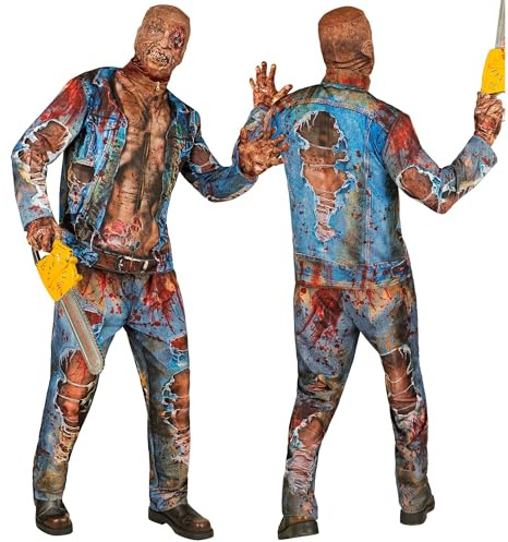 W WIDMANN MILANO Party Fashion - Disfraz de zombi con máscara, para hombre, conjunto completo para Halloween y Carnaval