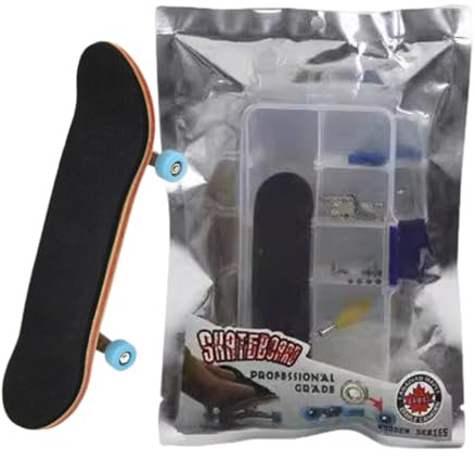 Générique Professionelles Fingerboard – Ahorn und All Metal | rutschfeste Rollen | Lernspielzeug für Schule und Klassenzimmer