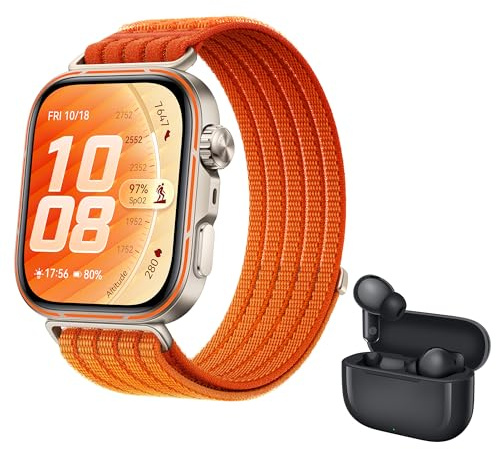 HUAWEI Watch FIT 5 Pro Smartwatch Naranja+FreeBuds SE 4 Negro, GPS, ECG | 1,92 Pantalla de Cristal de Zafiro, 3000Nits, Pago NFC,Deporte al Aire Libre,Monitorización de Salud,10 Días Autonomía, 5ATM