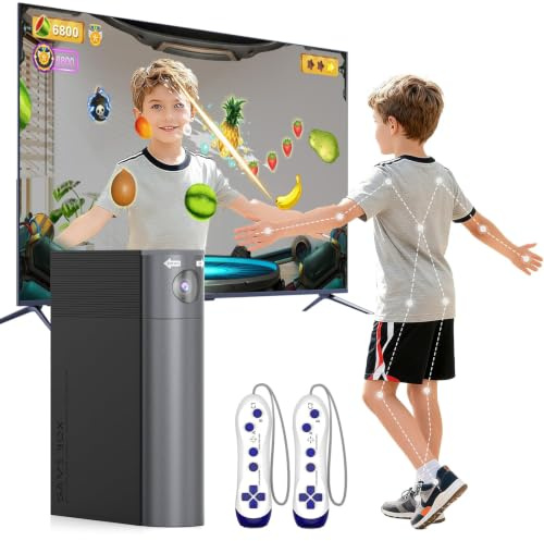 Educational Motion Gaming Console for Kids: Plug & Play TV Video Game(Grey)