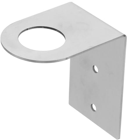 Hemobllo Porte-Bouteille Adhésif Mural pour en Acier Inoxydable Sans Perçage, pour Distributeur de Savon et Gel , Argent, Moderne, Salle de Bain, Gain de Place