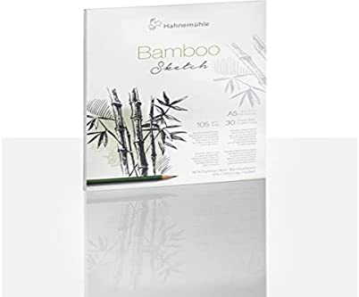 Hahnemühle Bamboo Skizzenblock, nachhaltiger Zeichenblock, 105 g/m², 30 Blatt, DIN A5