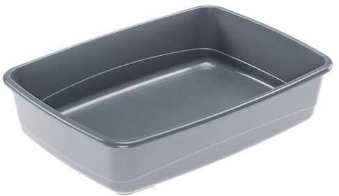 Ferplast Lettiera Gatto, Toilette per Gatti Aperta, con Bordi Alti, 54,5 x 39,5 x h 12,5 cm, NIP 20 Lettiera Animali Domestici, Vari Colori