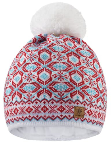 Morefaz Beanie Mütze London Wolle Strick Nordic mit Pom Pom Herren Damen Winter Warm Ski Snowboard Mützen MFAZ Ltd, Lolly 2, Einheitsgröße