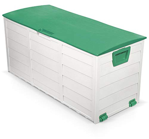 Berlan Kissenbox Kunststoff 230 Liter grau - grün