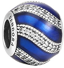 PANDORA Charm - Weihnachtsornament blau, 791991EN118