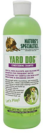 Nature's Specialties Yard Dog Shampoo für Hunde & Katzen - Sensitiv Hundeshampoo - Pflegendes Shampoo für Hunde - Entfettung & Tiefenreinigung - Sanfte Formel - Frischer Duft, 473ml