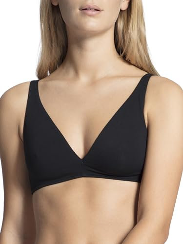 CALIDA Natural Comfort Soft-BH, triangelform Damen, verstellbare Träger, bügellos, aus hochwertiger Baumwolle