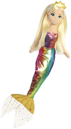Aurora, 33318, Sea Sparkles, Amanda Meerjungfrau, 46cm, Plüschtier, Mehrfarbig