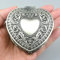 ROSIKING Herzförmige geprägte Metallspieluhr zum Aufziehen, antiker Schmuck, Musikboxen für Weihnachten, Geburtstag, Valentinstag