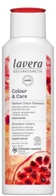 lavera Shampoo Farbe und Pflege • Strahlendes Farbshampoo • Haarpflege • Naturkosmetik • Vegan • Zertifiziert • 250 ml