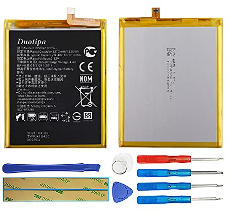 Duotipa HB386483ECW+ Batterie de rechange compatible avec Huawei Nova Plus G9 Plus Honor 6X Mate 9 avec outils