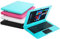 Bigmachine Windows 10 Ordinateur Portable Mini 10,1 Pouces 32 Go Clavier AZERTY Français Ultra Mince et léger Netbook Quad Core PC HDMI Webcam Netflix Youtube (Bleu)