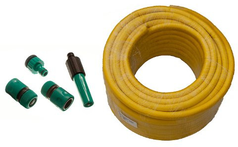 One Stop DIY Pro Gartenschlauch, 100 m, knick- und Hozelock-kompatible Anschlüsse