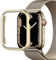 Miimall Custodia per Apple Watch Serie 9/8/7 45mm, Case in Lega di Alluminio, Custodia Sottile Antiurto Senza Protettore Dello Schermo, Cover Cornice Solido per Apple Watch 45mm Serie 9/8/7, Oro