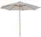 Outsunny 3(m) Garden Parasol, Pulley Operated Patio Umbrella, Wooden Parasol, Table Market Umbrella with Rope Pulley Mechanism and 8 Ribs, Grey