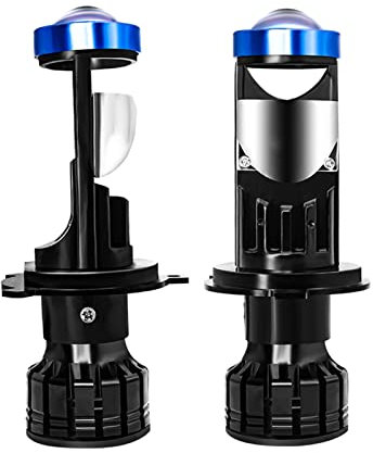 ASDFGHJK KANGYEBAIHUODIAN H4 H7 LED Super Mini Proyector Lens 120W Automóviles Bombilla 1600 0lm Kit DE CONVERSIÓN HI/LO FUDARIO DE Fuera 1 2V 24V RHD (Color : 1PCS, Emitting Color : Left-Hand Drive)