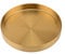 UPTALY 1 Stück Edelstahl Pflanzschale (20 cm x 2,6 cm), runde Blumentopf-Tablett, goldene Blumentopf-Tablett, große Metall Pflanztopf-Untersetzer, Topfabfluss und überschüssigem Wasser
