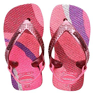 Havaianas Unisex Baby Palette Glow Flipflop, Velvet Rose, 21 EU