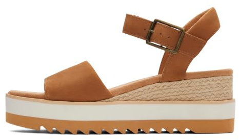 TOMS Diana Damen-Pantoletten | Verstellbare Knöchelschnalle, CloudBound Foam Comfort, leichte Seilzwischensohle, strukturierte EVA-Außensohle