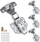 4 Pcs Schranktür Scharnier,Möbelscharnier,Scharnier mit Dämpfer，Abnehmbare,Einweichbare,Vollständige Abdeckung Scharniere aus Edelstahl,Kann für Schränke, Kleiderschränke, Möbel Verwendet Werden