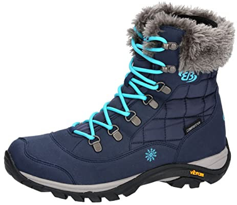 Brütting Himalaya Damen-Winterstiefel, türkis, Marineblau, 37 EU, Marinetürkis, 37 EU
