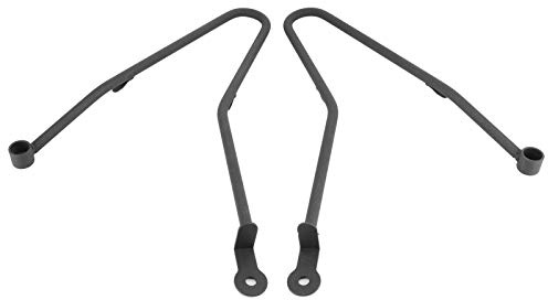 Staffe per Barre di Supporto per Borse Laterali, Portapacchi, Barre di Supporto per Borse Laterali Staffa di Protezione per Montaggio Adatta per Bonneville T100/Thruxton 900Silver (B (nero))
