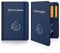 Aufisi Mutterpasshülle aus Kunstleder, Premium Mutterpass Hülle mit 8 Fächern, Mutterpass Österreichischer Tasche Schutzhülle für Ultraschallbilder Impfpass, Schwangere Geschenk, Blue