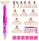 Souarts 5D Diamond Painting Zubehör Stift Set, Drill Pen mit Gewinde Metall Ersatz Stiftköpfen, Malkleber Lehm für Mosaikherstellung Malerei Strassstein(Rosegold 20er), C5NA79RQ2F1J, Einheitsgröße